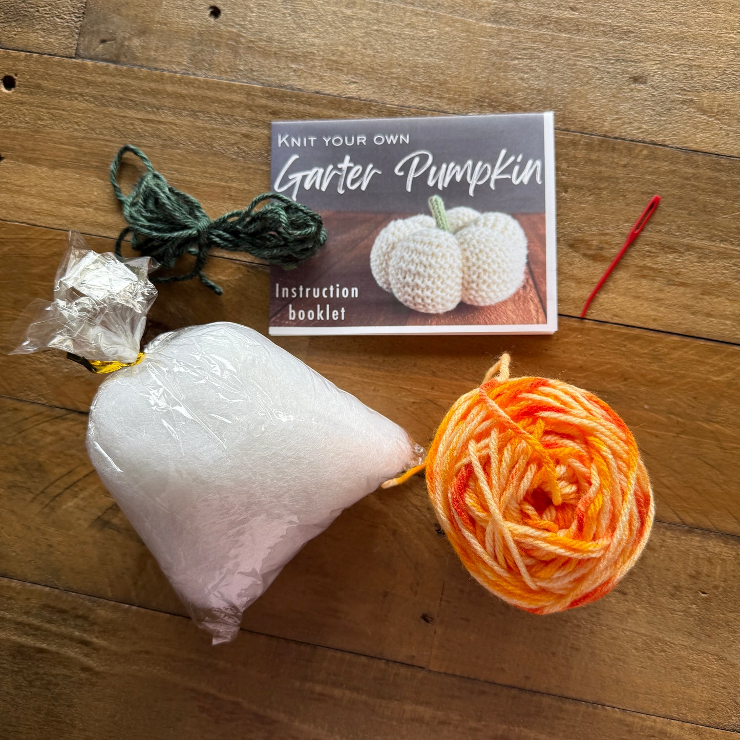 Garter Pumpkin Knit Kit