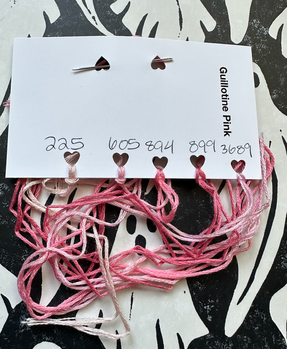Guillotine - Pink Cross Stitch Kit