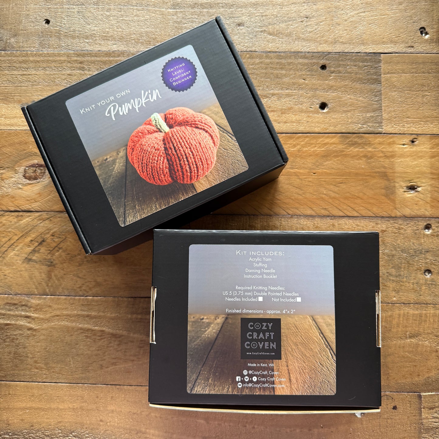 Beginner Pumpkin Knit Kit