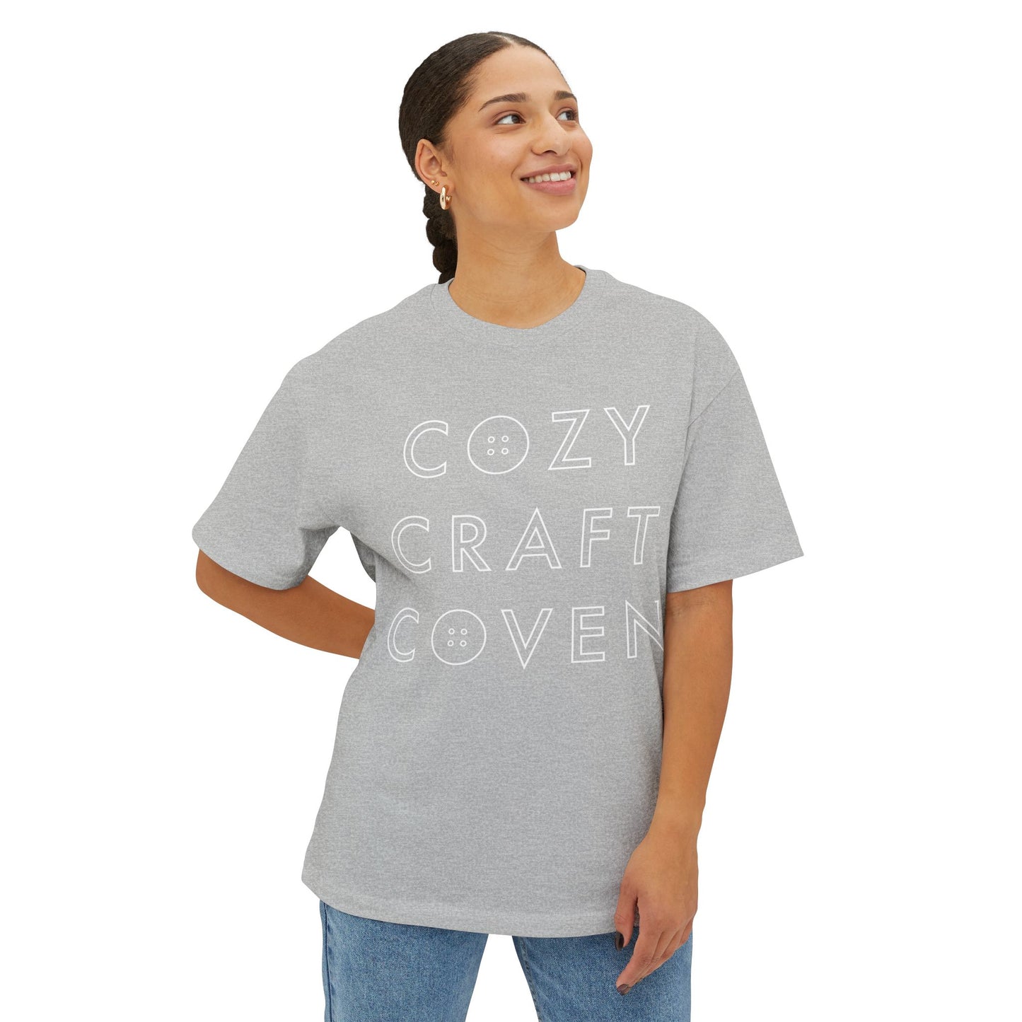Cozy Craft Coven Logo Oversized Boxy Tee