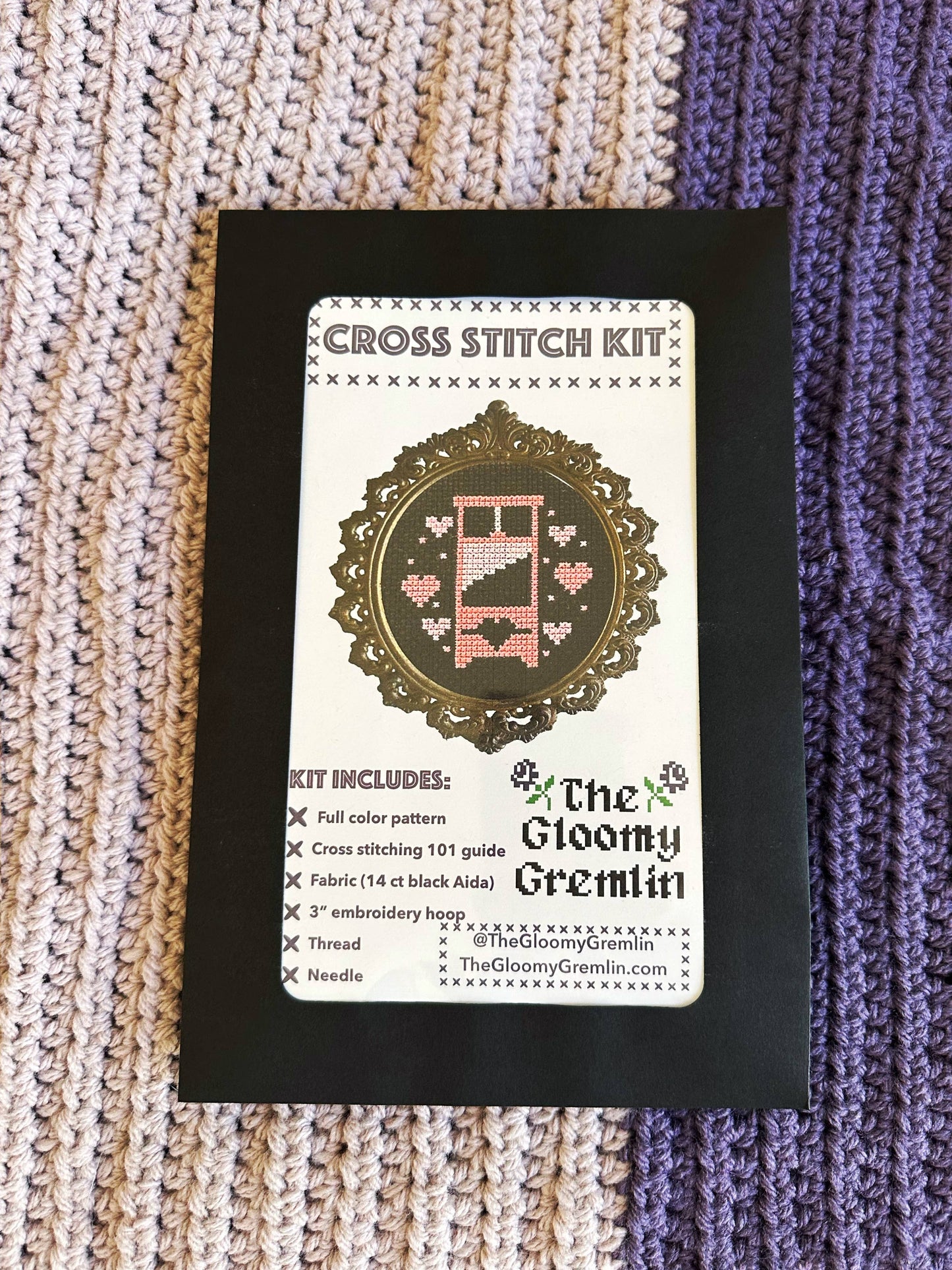 Guillotine - Pink Cross Stitch Kit