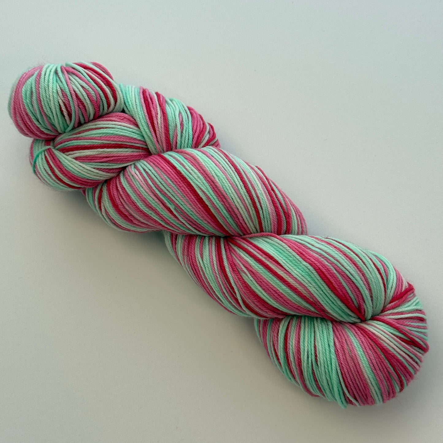 Self-Striping Sock Yarn - Candy Cane Lane