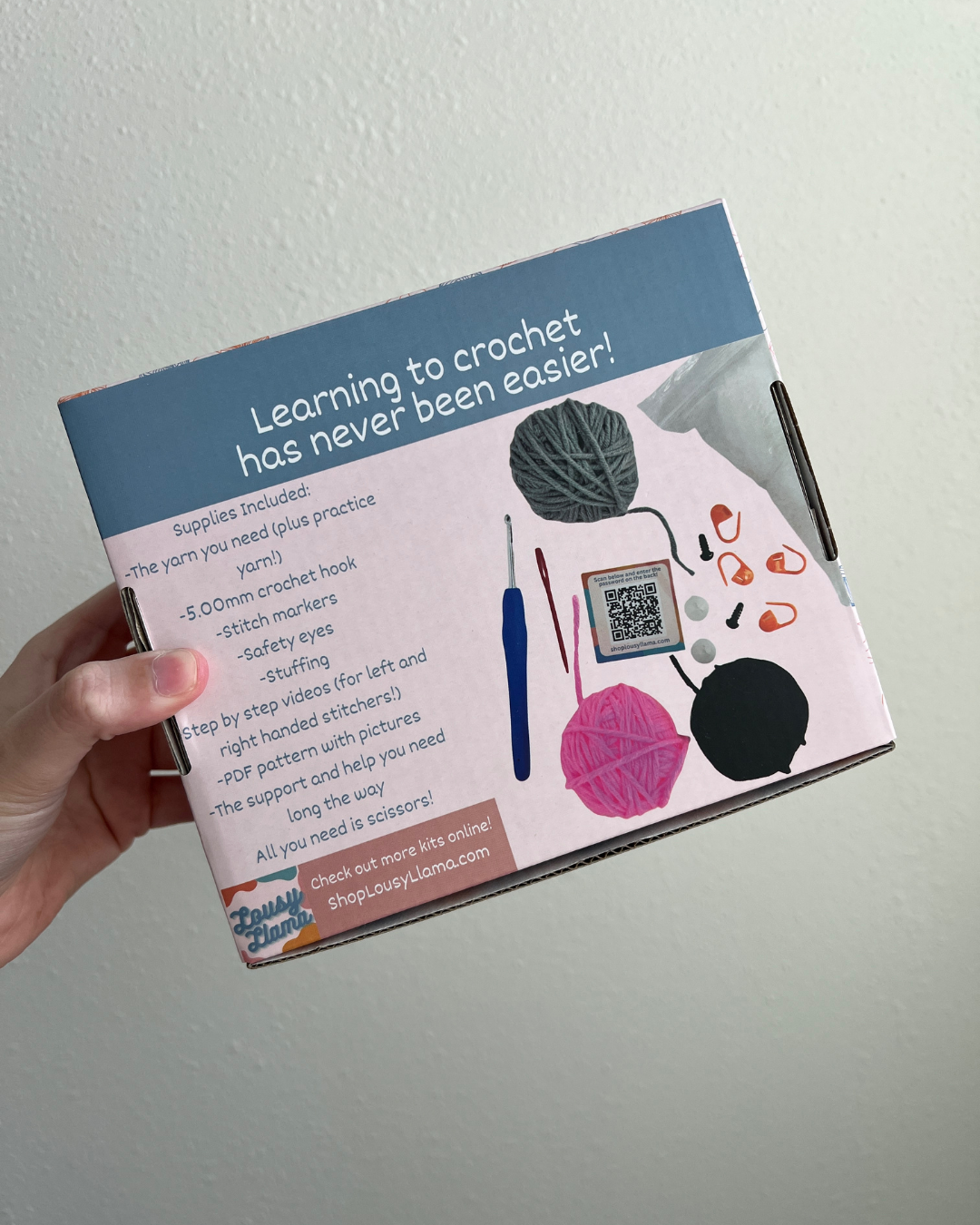 Learn to Crochet Beginner Opossum Possum Kit
