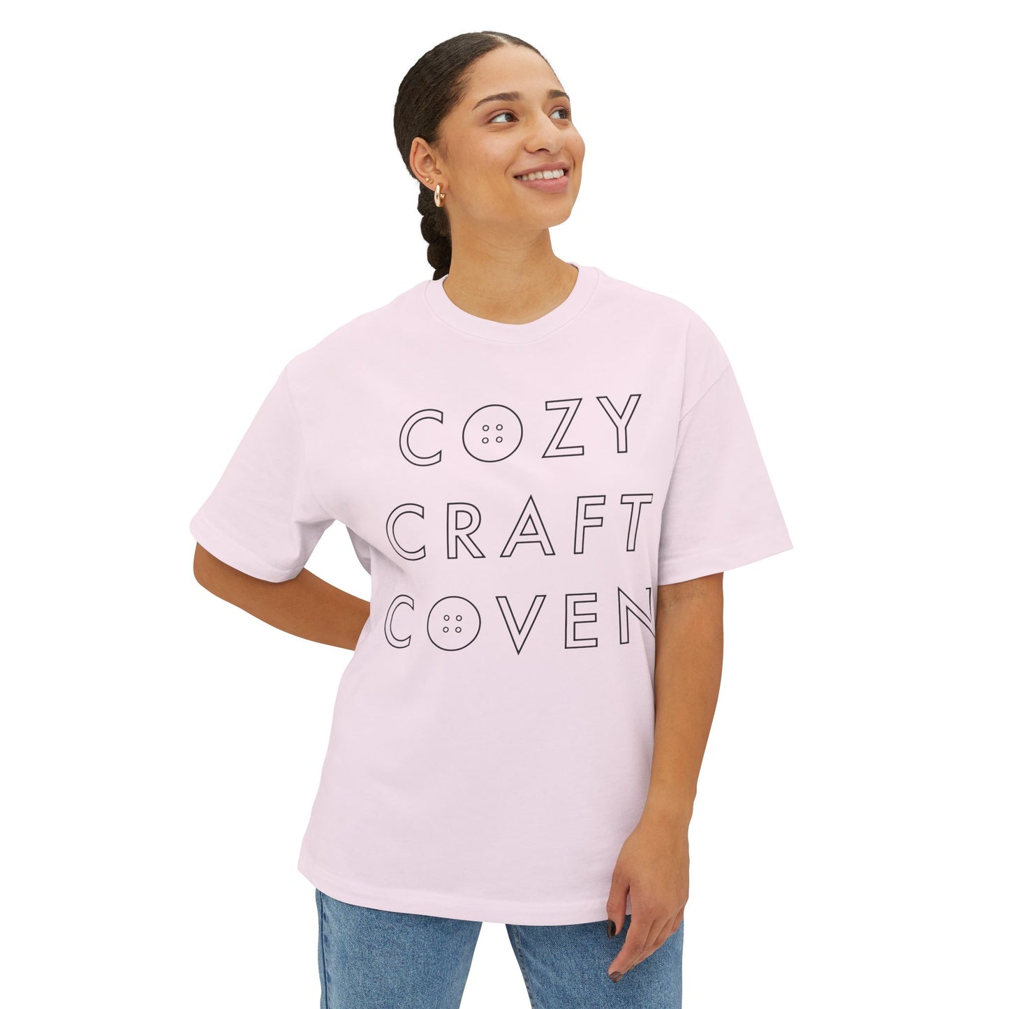 Cozy Craft Coven Logo Oversized Boxy Tee