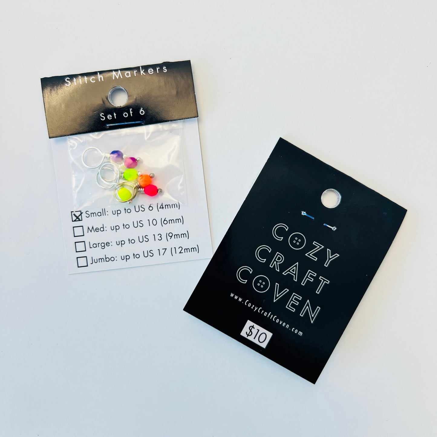 Small Stitch Markers - Neon Pops