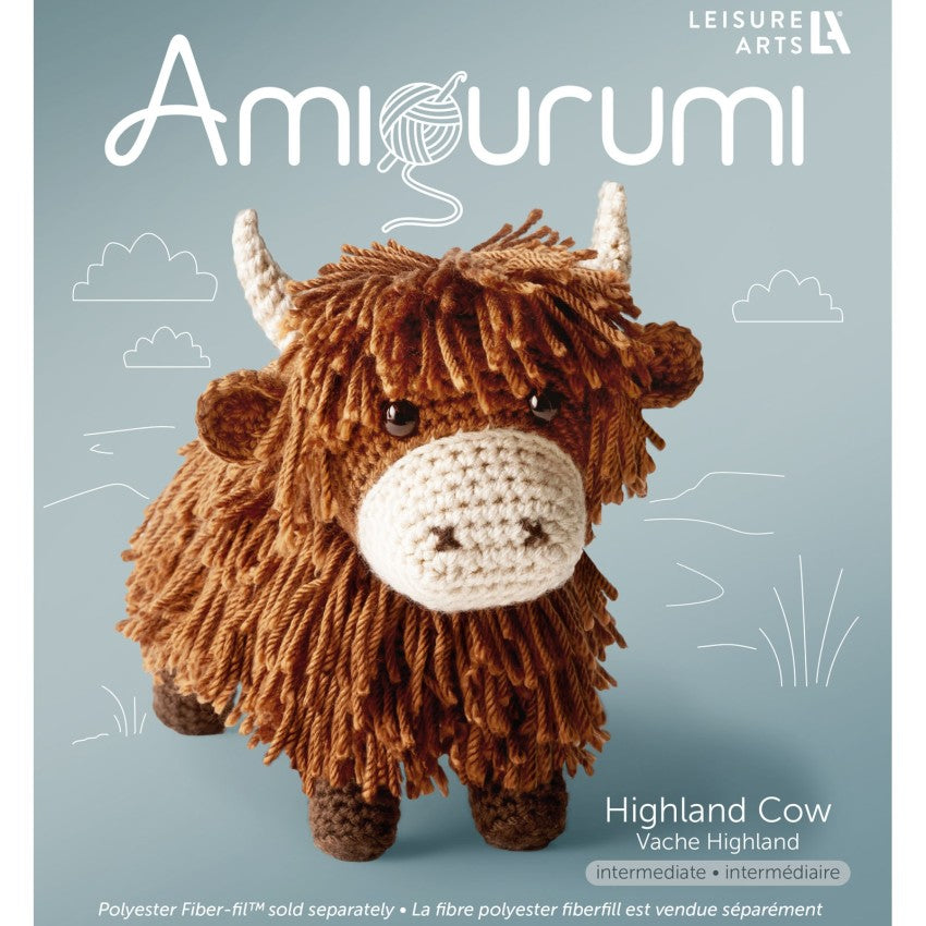 Amigurumi Crochet Kit - Highland Cow