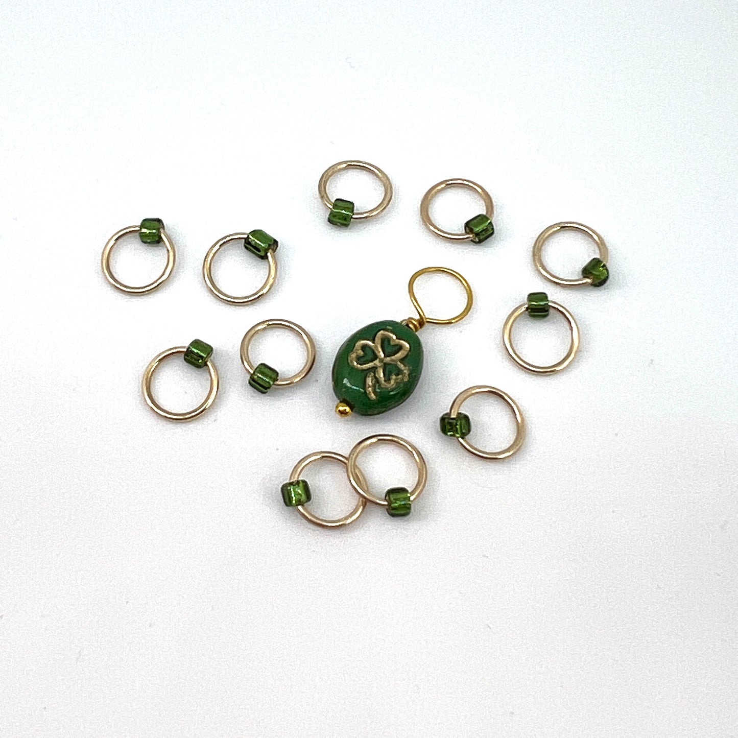 Small Stitch Markers - Lucky Charm