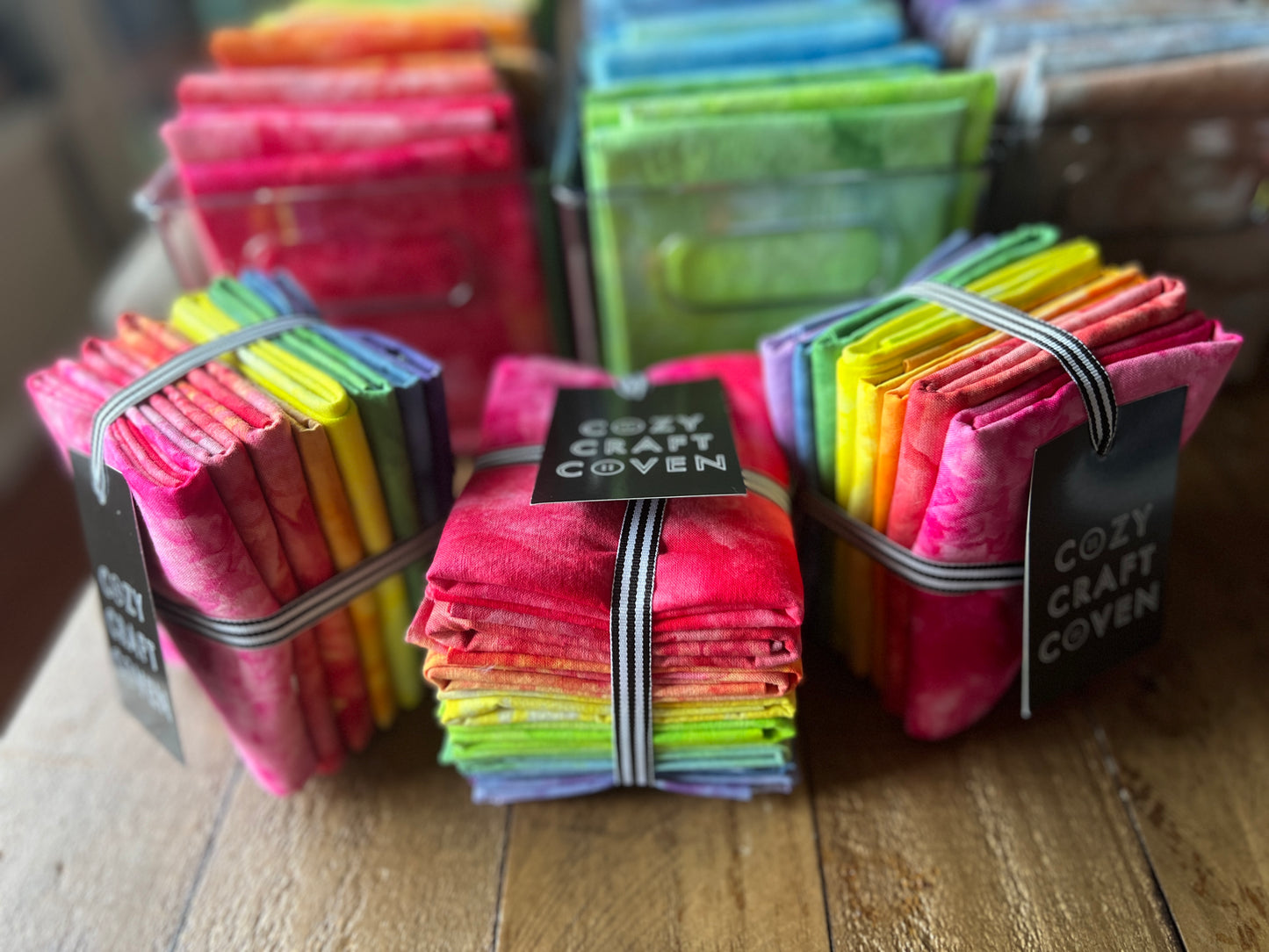 Rainbow Ice-Dyed Fat Quarter Bundle