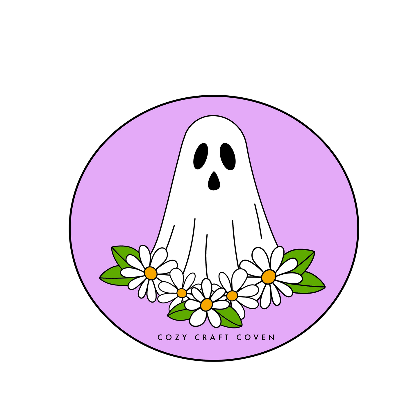 Cozy Ghosty Sticker