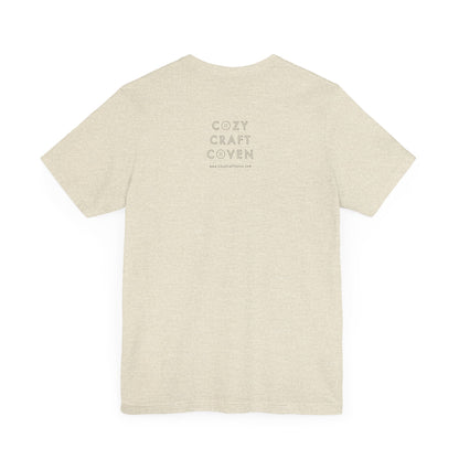 Cozy Ghost Floral Tee - Unisex Short Sleeve T-Shirt for Spooky Season