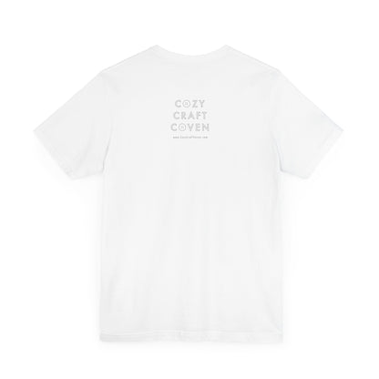 Cozy Ghost Floral Tee - Unisex Short Sleeve T-Shirt for Spooky Season