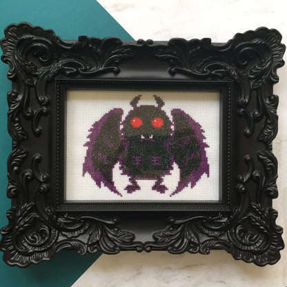 Mothman Counted Cross Stitch DIY KIT