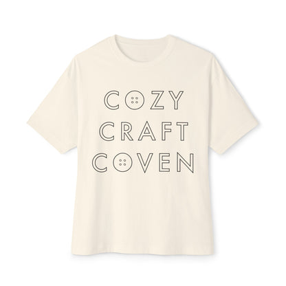 Cozy Craft Coven Logo Oversized Boxy Tee