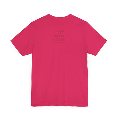 Cozy Ghost Floral Tee - Unisex Short Sleeve T-Shirt for Spooky Season