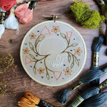 Embroidery Kit: Skull Embroidery Kit