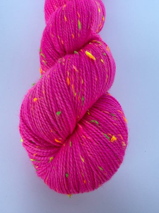 Pop Rocks Sock - Shocking Pink