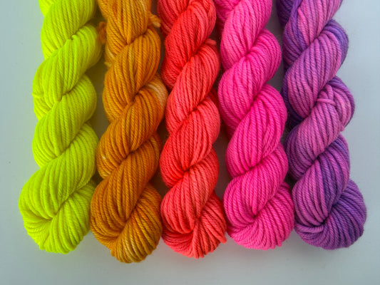 Mini Skein DK Bundle - Heatmap - Set of 5