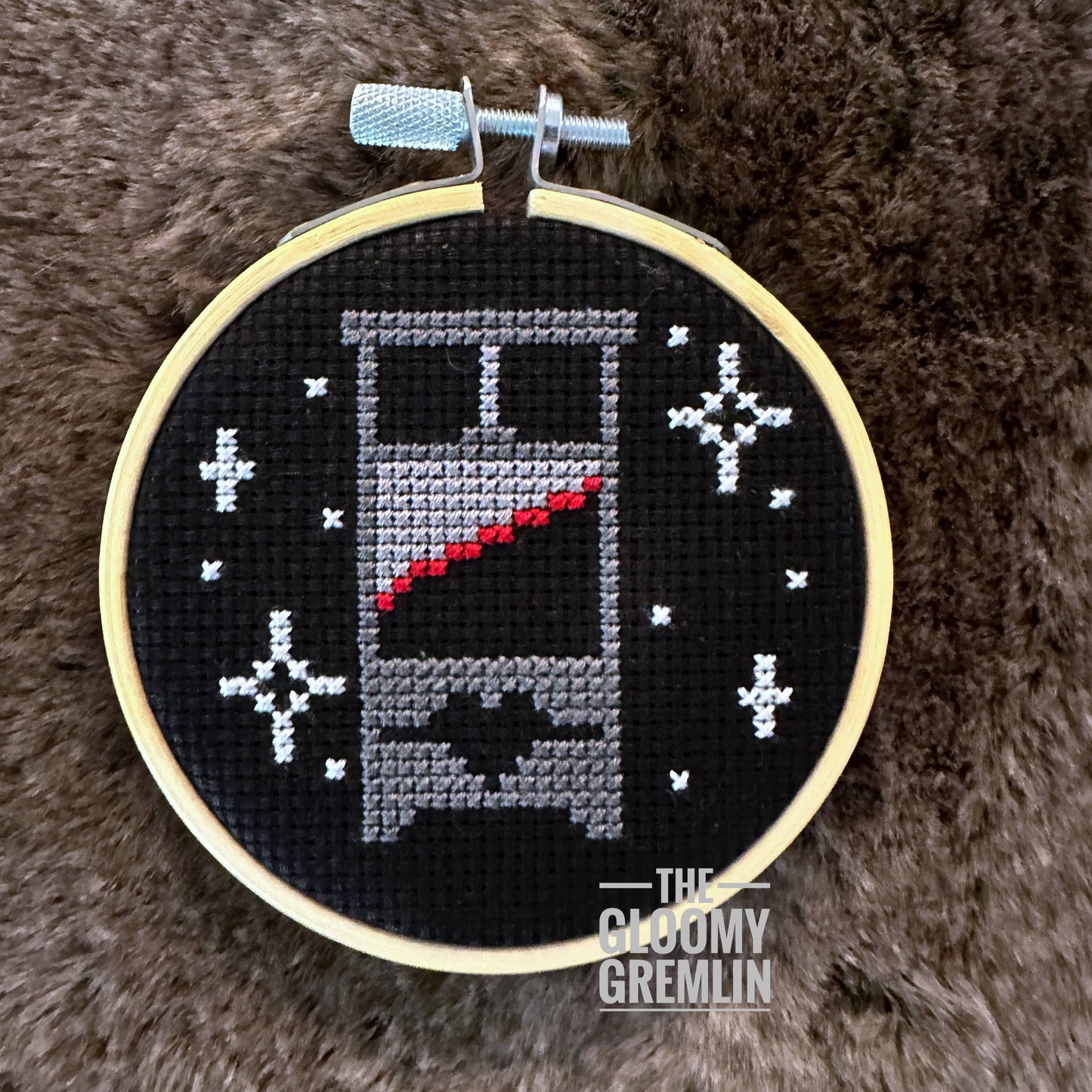 Guillotine, Monochrome - Cross Stitch Kit