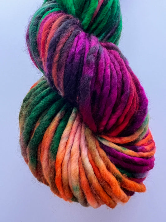 Hand-Dyed Super Bulky Yarn - Summer Bouquet