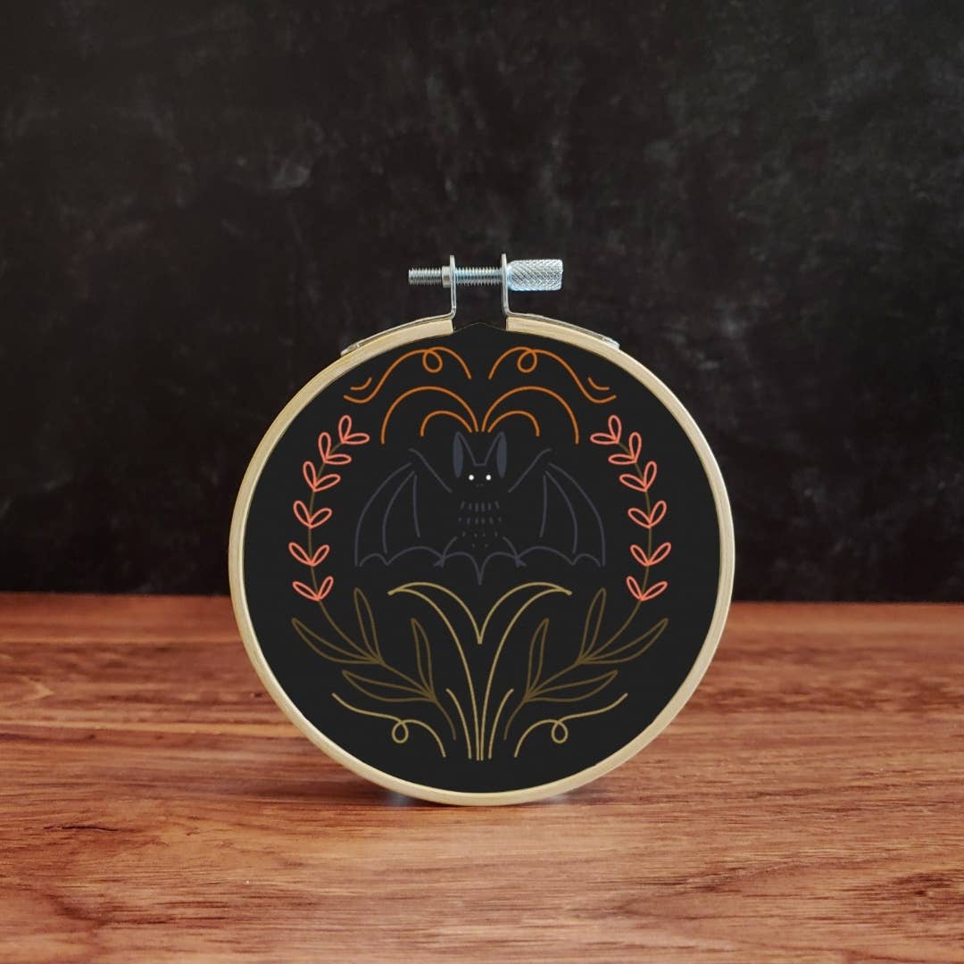 Embroidery Kit: Bat Embroidery Kit