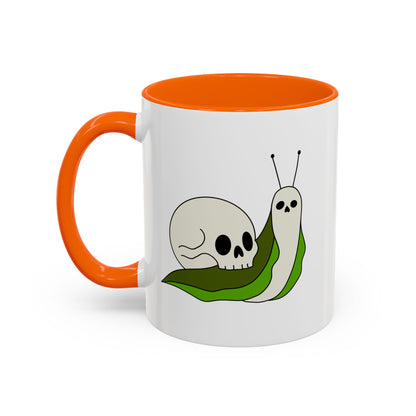 Death Snail Coffee Mug - Whimsical Snail Design - Perfect Gift for the Spooky and Macabre