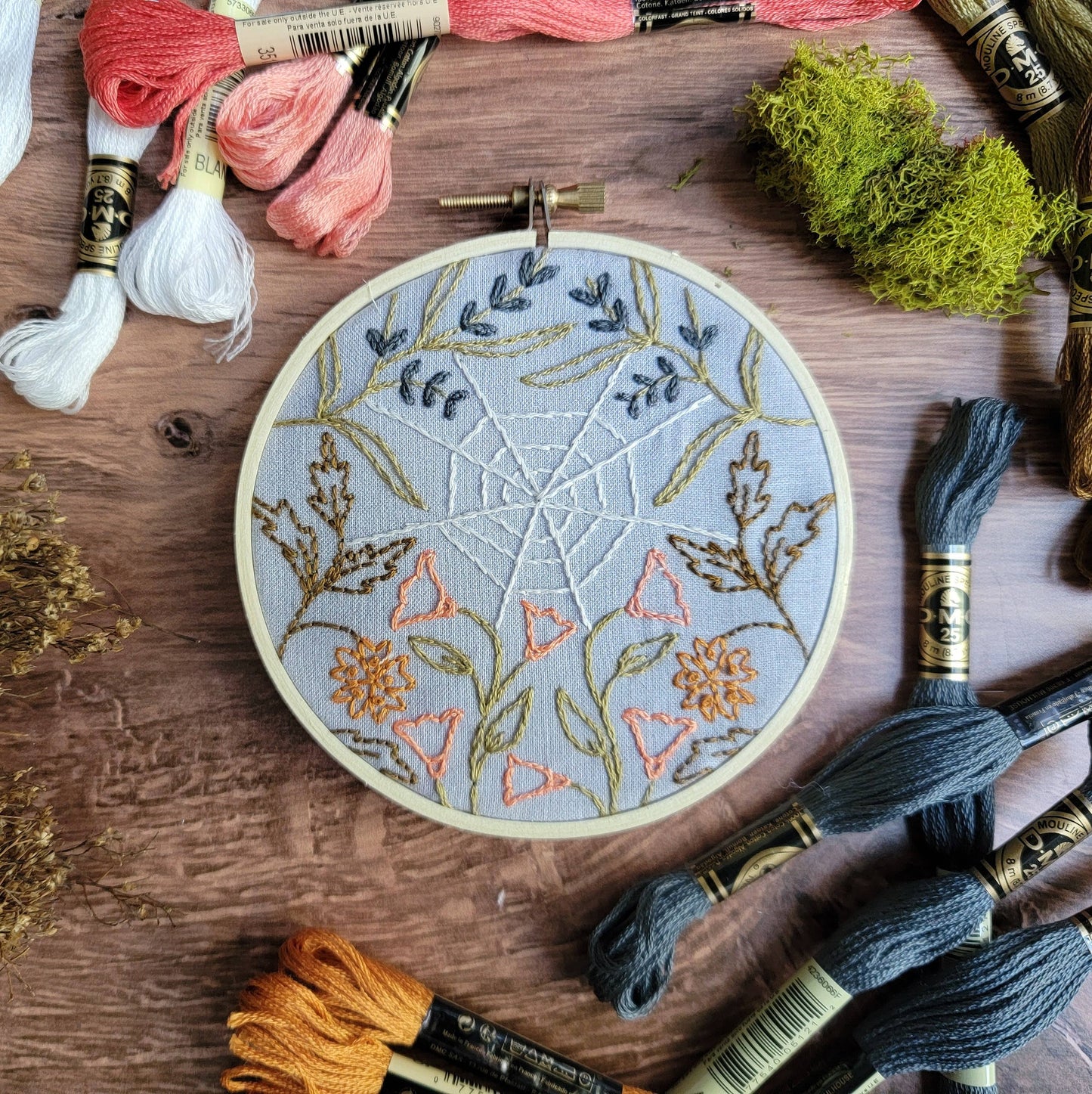 Embroidery Kit: Spider Web