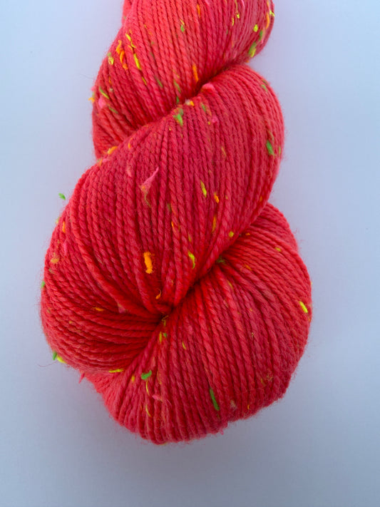 Pop Rocks Sock - Bright Strawberry