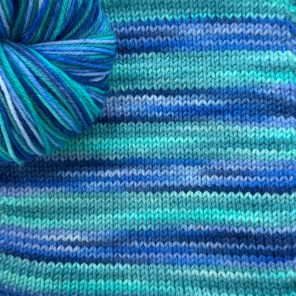 Self-Striping Sock Yarn - Sea Witch