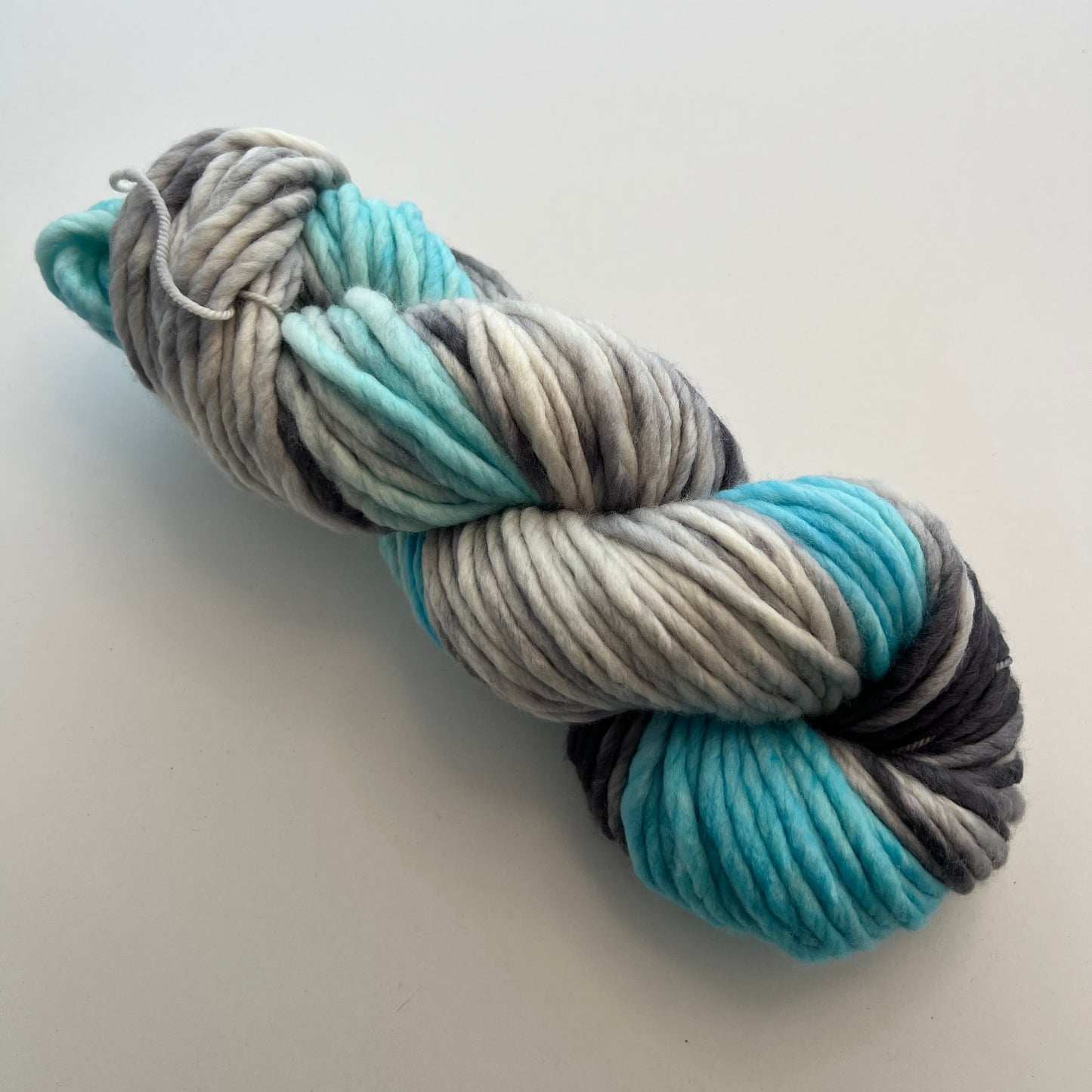 Hand-Dyed Super Bulky Yarn - Seattle Skies