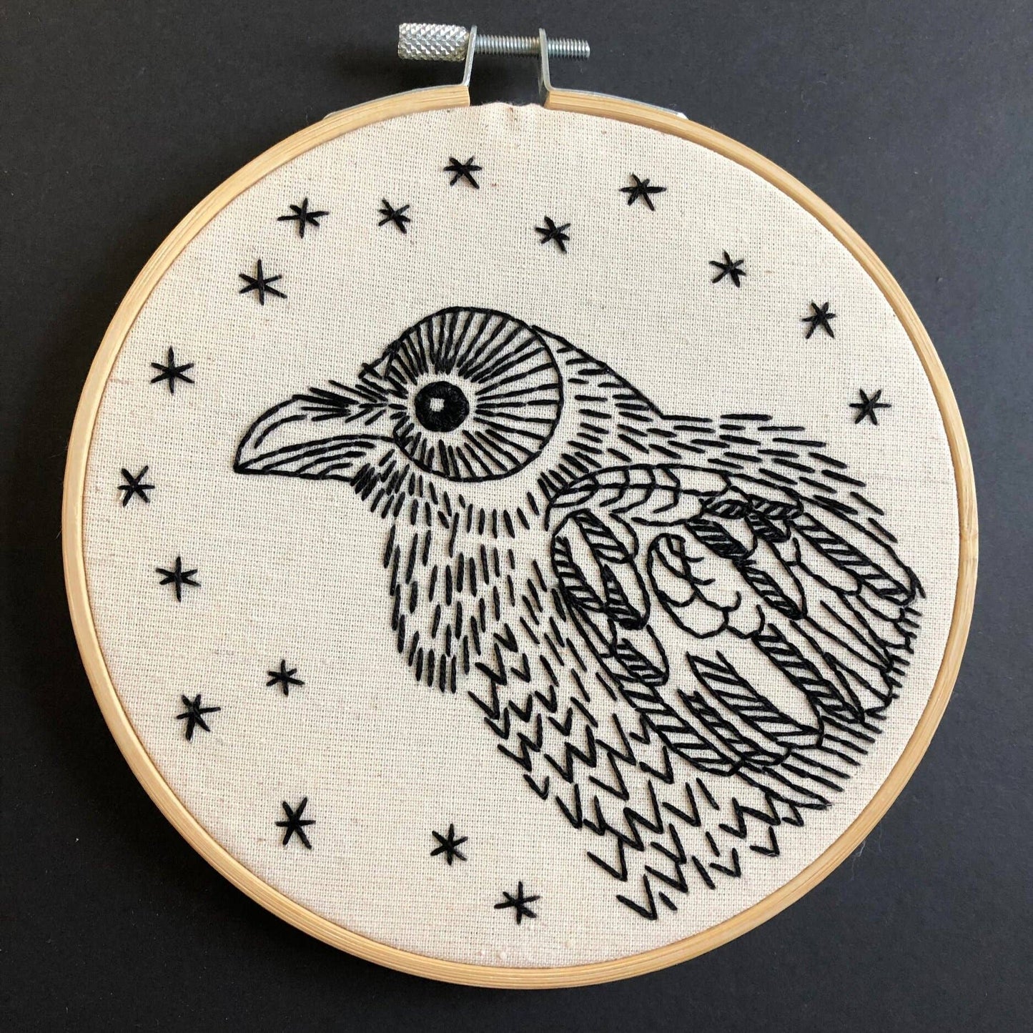 Raven Complete Embroidery Kit
