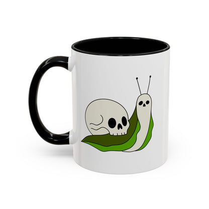 Death Snail Coffee Mug - Whimsical Snail Design - Perfect Gift for the Spooky and Macabre