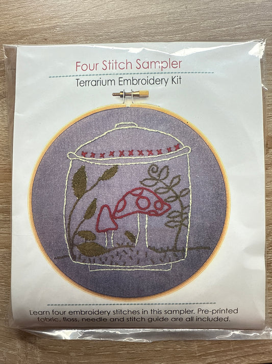 Terrarium Sampler - Beginner Embroidery Kit