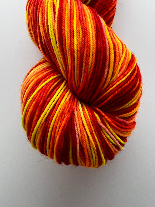 Self-Striping Sock Yarn - Blaze