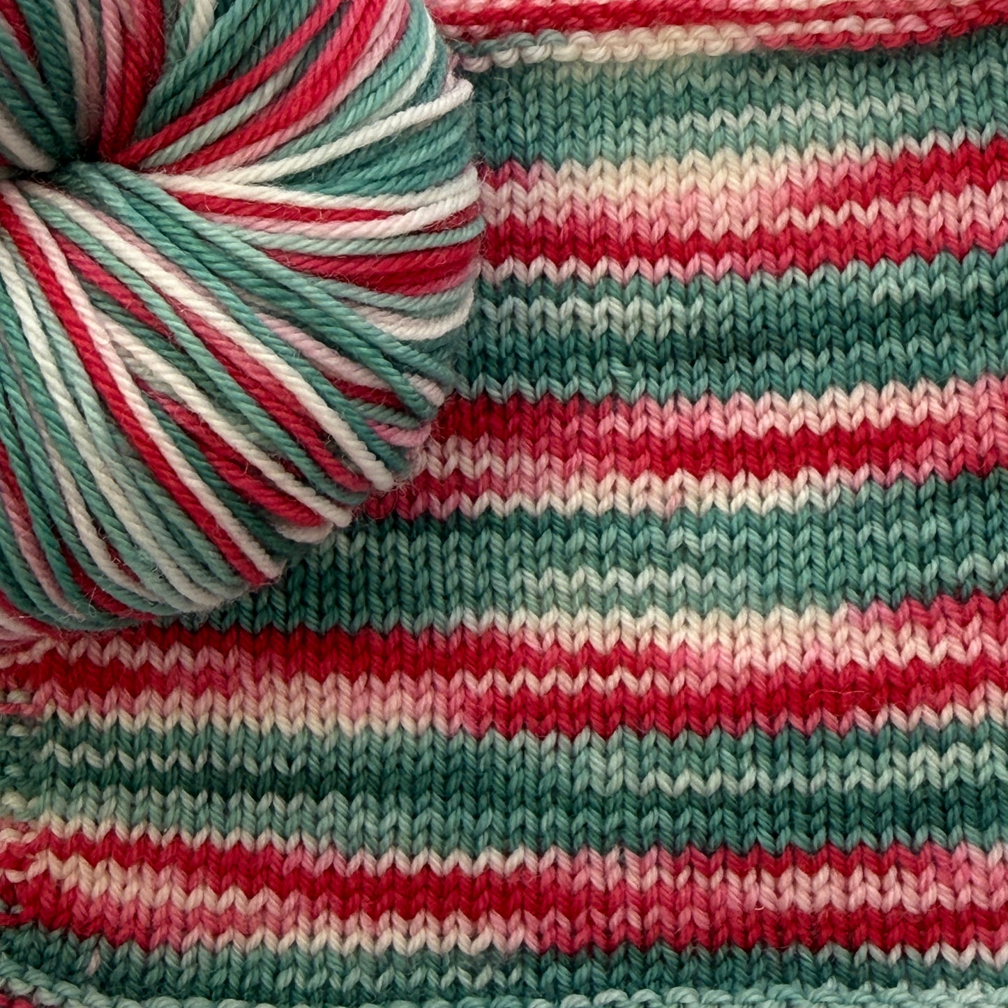 Self-Striping Sock Yarn - Mistletoe