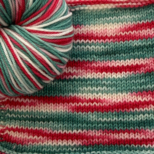 Self-Striping Sock Yarn - Mistletoe