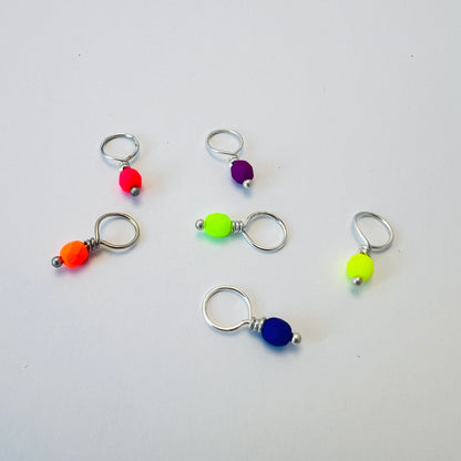 Small Stitch Markers - Neon Pops