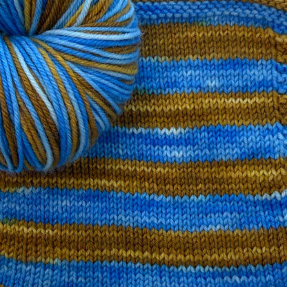 Self-Striping Sock Yarn - Lakeside Trail