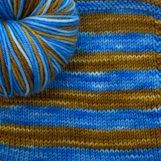 Self-Striping Sock Yarn - Lakeside Trail