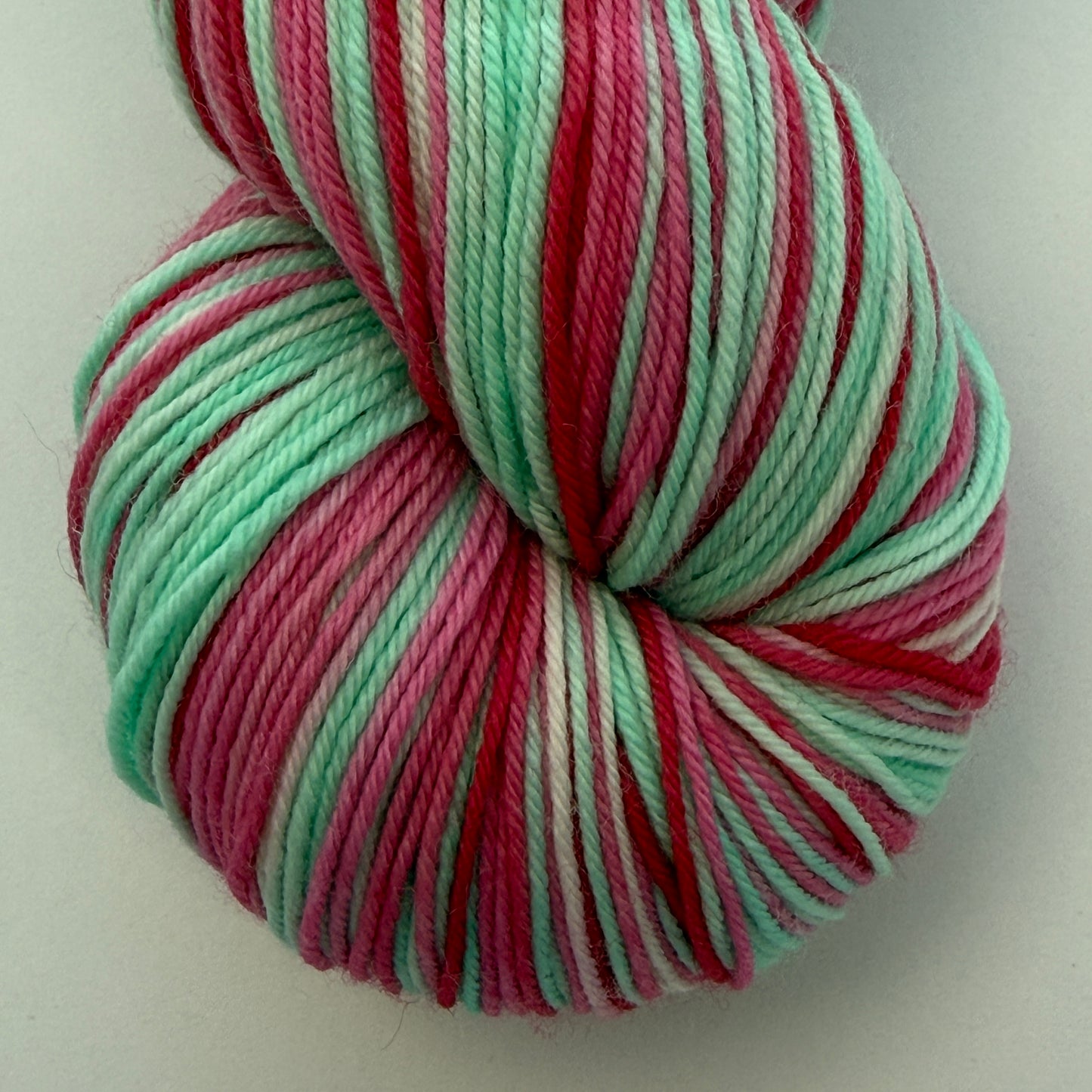 Self-Striping Sock Yarn - Candy Cane Lane