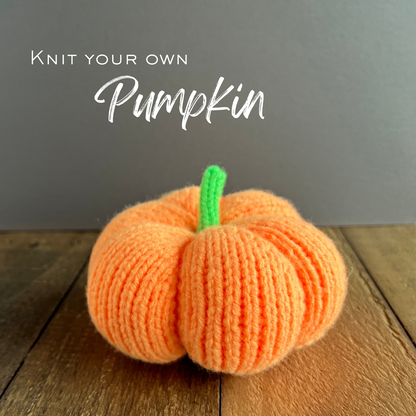 Beginner Neon Pumpkin Knit Kit