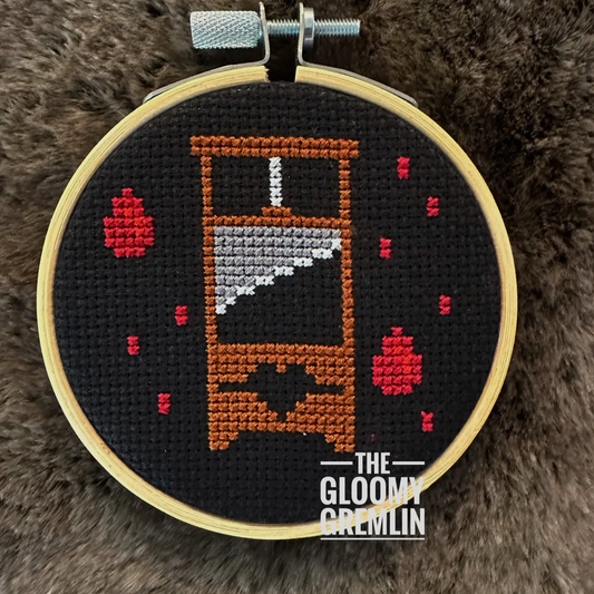 Guillotine, Red - Cross Stitch Kit