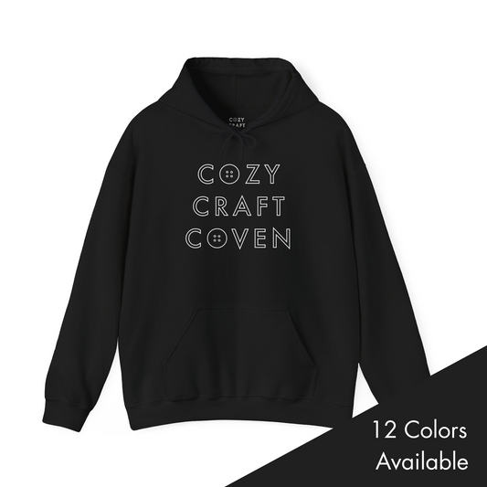 Cozy Craft Coven Logo Unisex Hooded Sweatshirt