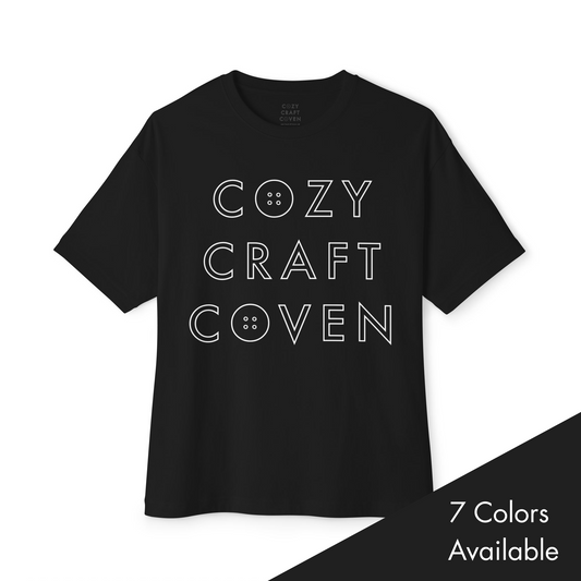 Cozy Craft Coven Logo Oversized Boxy Tee