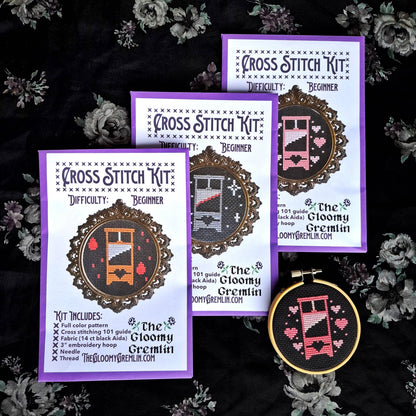 Guillotine, Monochrome - Cross Stitch Kit