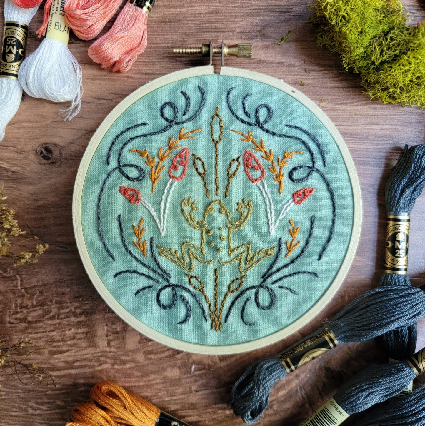 Embroidery Kit: Frog