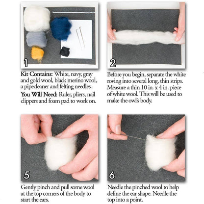 Owls Felting Kit
