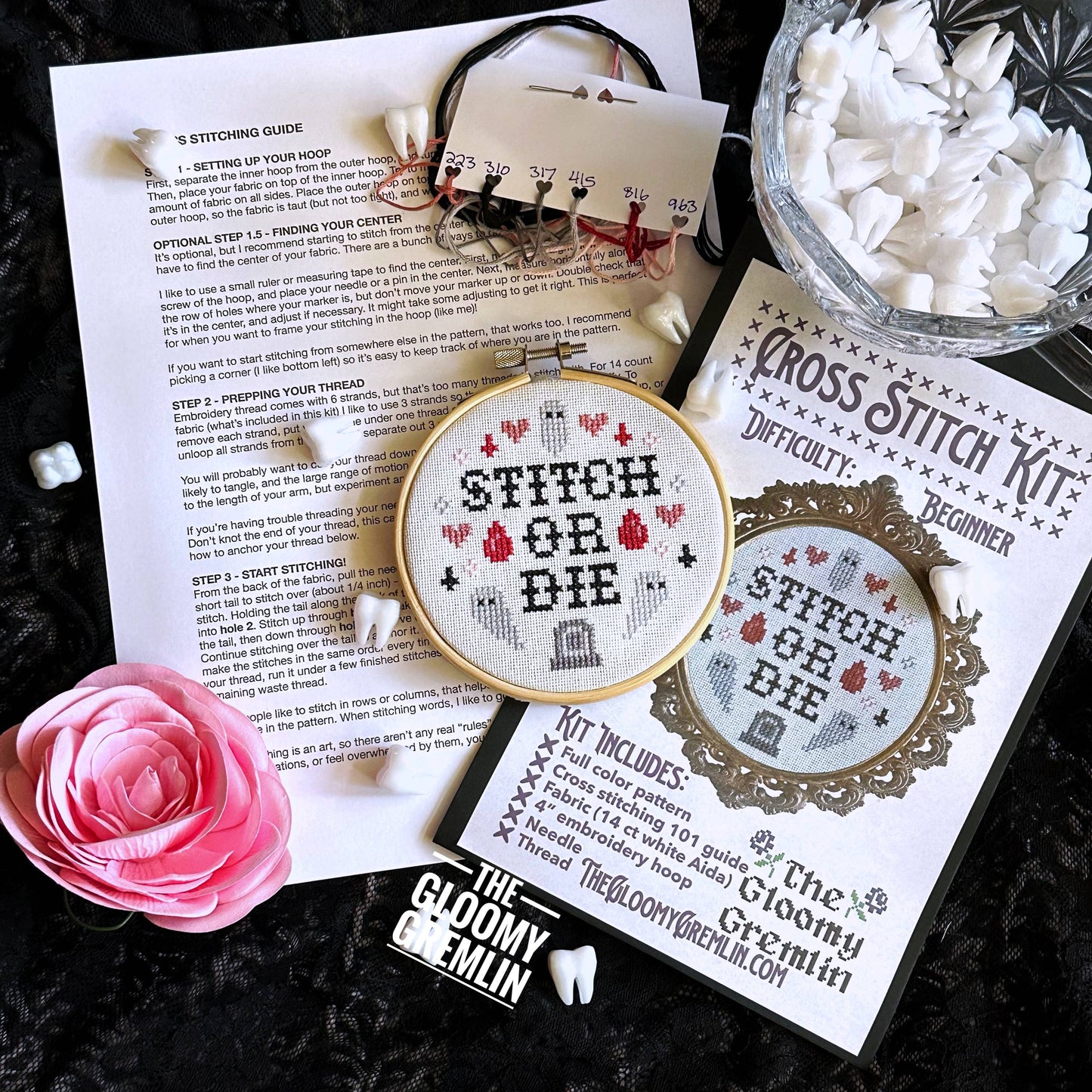 Stitch or Die - Cross Stitch Kit