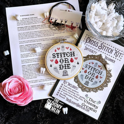 Stitch or Die - Cross Stitch Kit