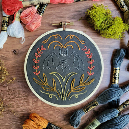 Embroidery Kit: Bat Embroidery Kit