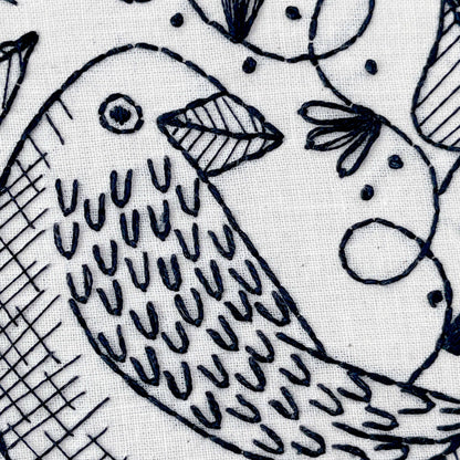 Raven 8" embroidery kit